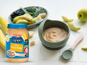 מחית מטרנה תפוח בננה עם אבוקדו