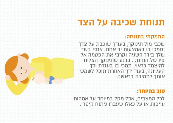 תנוחת שכיבה על הצד