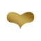 أيقونة قلب ذهبية